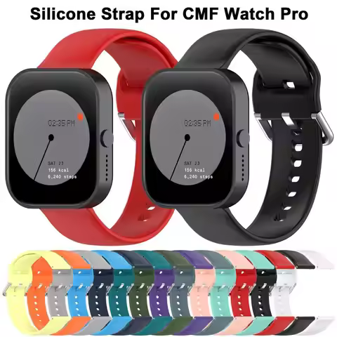Silicone Strap For CMF Watch Pro Sport Bracelet Wristband For CMF by Nothing Watch Pro Smart Watch B