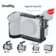 SmallRig FX2 Cage for Sony FX2, Camera Cage Rig Kit With Top Plate Cable Clamp Cold Shoe NATO Rail, 