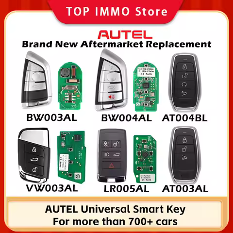 Autel Ikey All Universal Smart Key VW003AL LR005AL BW003AL BW004AL AT004BL AT003AL for KM100 IM508 I