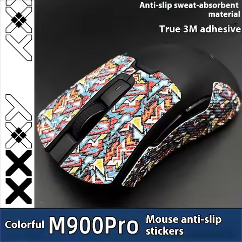 1 Set Mouse Anti Slip Sticker For Delux M900/M900 PRO Non-Slip Anti Sweat Tape Stickers