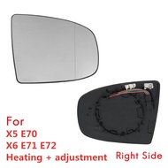 🔥Right Side Rear View Mirror Side Mirror Glass Heated + Adjustment for BMW X5 E70 2007-2013 X6 E71 E