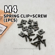 (1PCS) M4 SPRING CLIP + SCREW M4 KLIP + SKRU