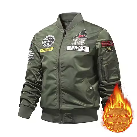 MA-1 American pilot cotton jacket men's autumn and winter thick warm baseball jacket fashion jacket 