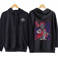 Infinity AKAZA UPPER MOON hoodie jumper jacket - cotton fleece materialDemon Slayer