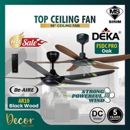 🔥TOP CEILING FAN🔥DEKA DC2-311 DC2-313LED DDC21 DK10 F5DC PRO F5DCLED PRO DE-AIRE AR10 56" Ceiling Fa