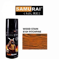 Samurai 816 Pitchpine Wood Stain Varnish Shellac Spray Paint 400ml