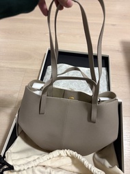 POLENE Cyme Mini Taupe Grainé