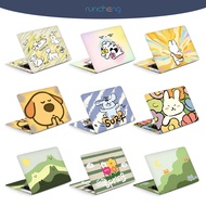 [2pcs] Laptop Cover Sticker Cute Hand-Painted Animal Design Laptop Computer Office Dormitory Student