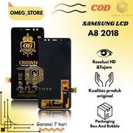 LCD G0LDEN CR0WN TOUCHSCREEN SAMSUNG GALAXY A8 2018 / A530 INCELL FULLSET COMPLETE...