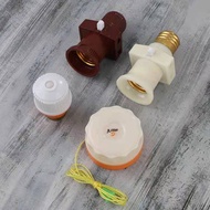 E27 Screw Suspension Double Point Fire Socket Lamp Holder Lokou Lamp Holder Switch Bakelite Pull Wir