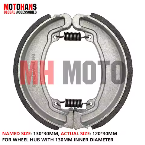 BLACK SHEEL ASBESTOS FREE BRAKE SHOE 130*30 FOR WY125 CGL125 CB250 CBT125 CM125 EXCLUSIVE ITALIKA FT