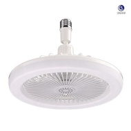 Ceiling Fans with Remote Control and Light Lamp Fan E27 Converter Base LED Lamp Fan for Bedroom Living Room