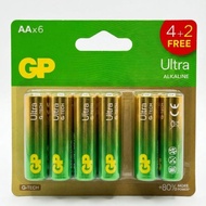 GP ถ่าน Ultra Alkaline  AA x 4 + 2 (15AUA21422GNSB)