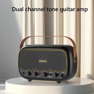 Acoustic Guitar Speaker Bluetooth-Compatible Speaker with Clean and Overdrive Channel Audio AMP for 