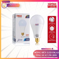 Okas BT SOPOKA 3W-20W white light LED bulb Genuine product Linh Giang dealer