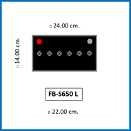 🔔แบตเตอรี่รถยนต์ FB รุ่น S650 L / R  MF 50Ah.  พร้อมใช้ / ไม่ต้องเติมน้ำ /สำหรับรถเก๋  &lt;1800cc.