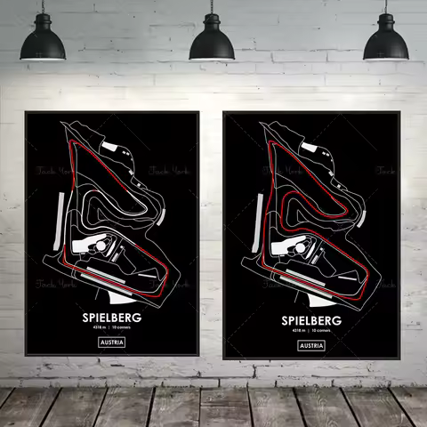 Spielberg - Austria Track Map Poster