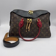 LV/路易威登 Tuileries Besace系列老花拼色手提包