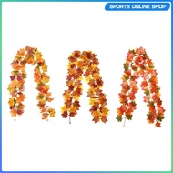 [Beauty] Fall Leaf Garland Autumn Garland Celebration Balcony Reusable Thanksgiving