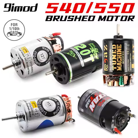 9IMOD 540 550 Brushed Motor for 1/10 RC Car Axial SCX10 AXI03007 JL90046 TRX4 TRX6 Redcat Gen8 Tamiy