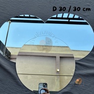 Round Mirror D30 | Circle Mirror Glass | Cricle Mirror | Genuine Mirror Glass