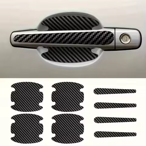 8PCS Door Handle Sticker, Scratch-Proof Car Door Protective Sticker, Door Bowl Protective Film