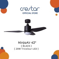 Crestar Ninja air (3Blades) 42inch With LED (Black / White / Wood) Ceiling fans