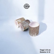 Wood Log Iron Height 5-25 cm Diameter 8-10 cm