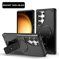 Armor Magnetic Holder Mobile Phone Case For Samsung A56 5G Galaxy A55 A16 A06 A05s A36 A26 S25 Ultra