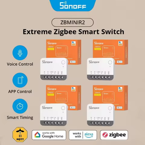 SONOFF ZBMINIR2 Extreme Sonoff Zigbee Switch Sonoff Zbmini R2 Smaller Size Two Way Control Safe Time