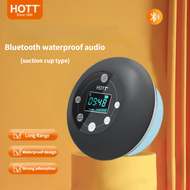 HOTT S602 Bluetooth CD player Bathroom waterproof Bluetooth speaker Portable CD player with earphones anti bounce/shock suitable for home travel and cars with LCD display