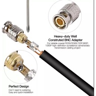 Allan BNC Male Connector Spring Solder For CCTV DVR Devices
