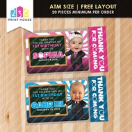 Boss Baby Ref Magnet Souvenir • ATM Size • FREE Layout • Baptism or Birthday Souvenir