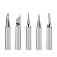 【WOES】5pcs 900M-T-I/B/K/3C/2.4D Metal Soldering Iron Tips Tools Pack Silver