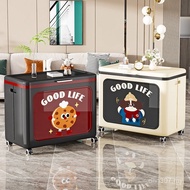 Clothes Storage Box Storage Box Flip Foldable Wheeled Household Quilt Locker Bedroom Storage Large C