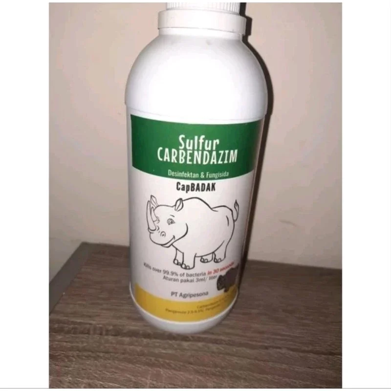 Desinfektan Cap Badak 500ml / Sulfur Carbendazim / Fungisida / Sterilisasi dan kebersihan Kandang / 