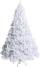 6Ft Artificial Christmas Tree Pine Tree Hinged Classic With Solid Metal Legs Perfect For Indoor Outdoor Holiday Decoration-white 6Ft(180cm) The New