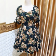 Axes Femme Floral Green Dress