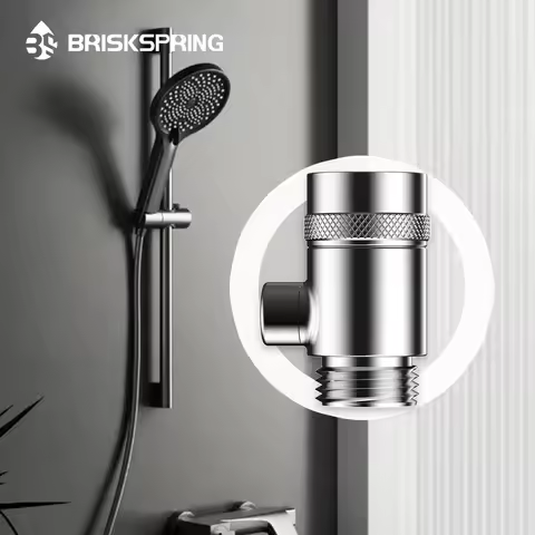 BriskSpring G1/2 Ultra Fine Bubble Shower Filter Micro Nano Bubble Generator For Skin Care High Pres