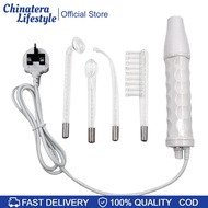 Skin Therapy Wand with 4 Tubes High Frequency Face Wand Portable High Frequency Facial Machine for A