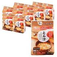 Direct from JAPAN Iris Ohyama Miso Soup Delicious Miso Soup Freeze Dried Ton Soup 5 Meals × 10