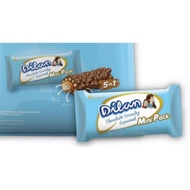 DILAN CRUNCHY MINI WAFER PACK TOPLES COKLAT 9.5 GRAM SNACK CARAMEL