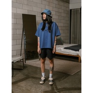 Popgun Studio Steel Blue T-Shirt Boxy Fit Cotton Cloud CoolbreezePOLOS (290 GSM)