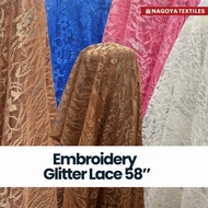 Kain Sulam Glitter 2 Lace Nagoya 58”