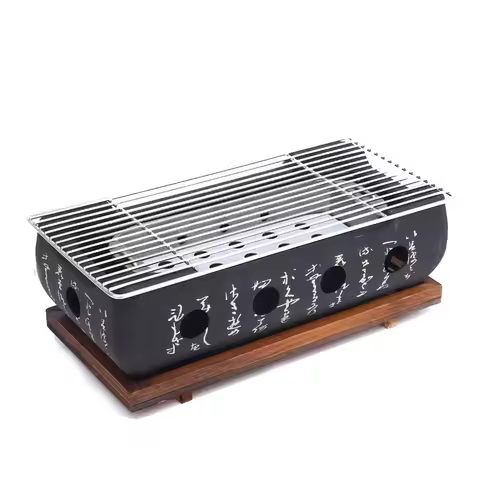 Portable Japanese Charcoal Grill Korean Barbecue grill Aluminium Alloy Alcohol Stove Carbon Cooking 