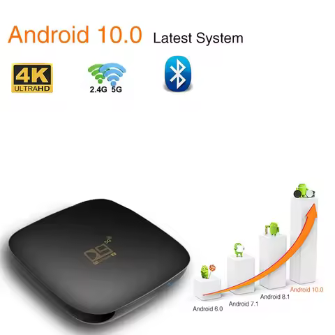 D9 TV Box Amlogic S905 Quad Core Media Player Home Theater Android 10 4G 5G WiFi 4K HD BT 4.1 Smart 