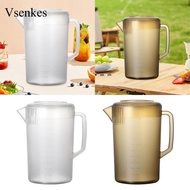 Vsenkes Cold Water Jug Multifunction Sturdy Mixing Pitcher 5000ml Measuring Jug for