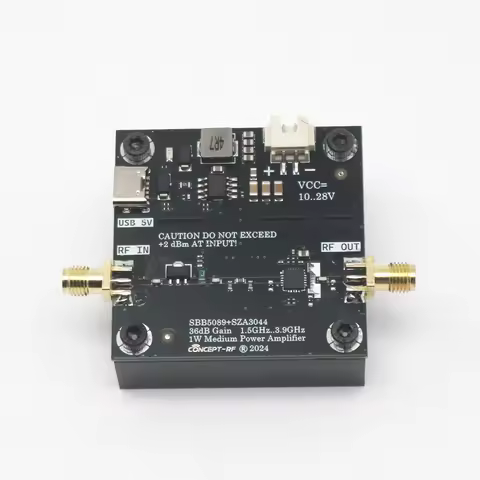 1.5Ghz TO 3.9Ghz 1W RF Power Amplifier 36dB Gain Broadband Driver Radio 2.4G Transmitter Signal 1.5G