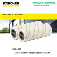 KARCHER 2055-0060 MULTI-SURFACE ROLLER SET 2PC, YELLOW FOR FC5 / FC7