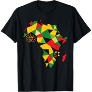 Colourful Africa Map Cloth Gift For Men African Lover T-Shirt